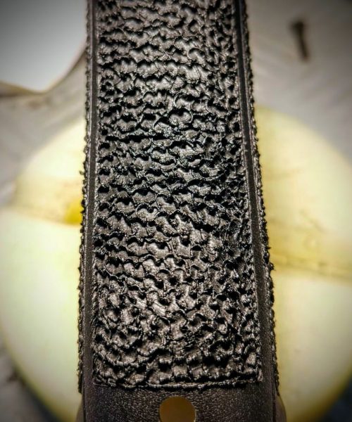 Glock back strap con riprofilatura e stippling