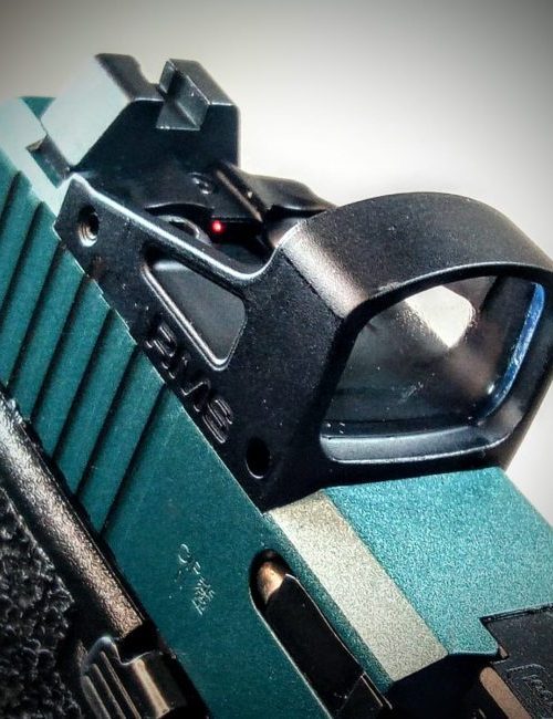 Shield RMS con fresatura dedicata su carrello Glock